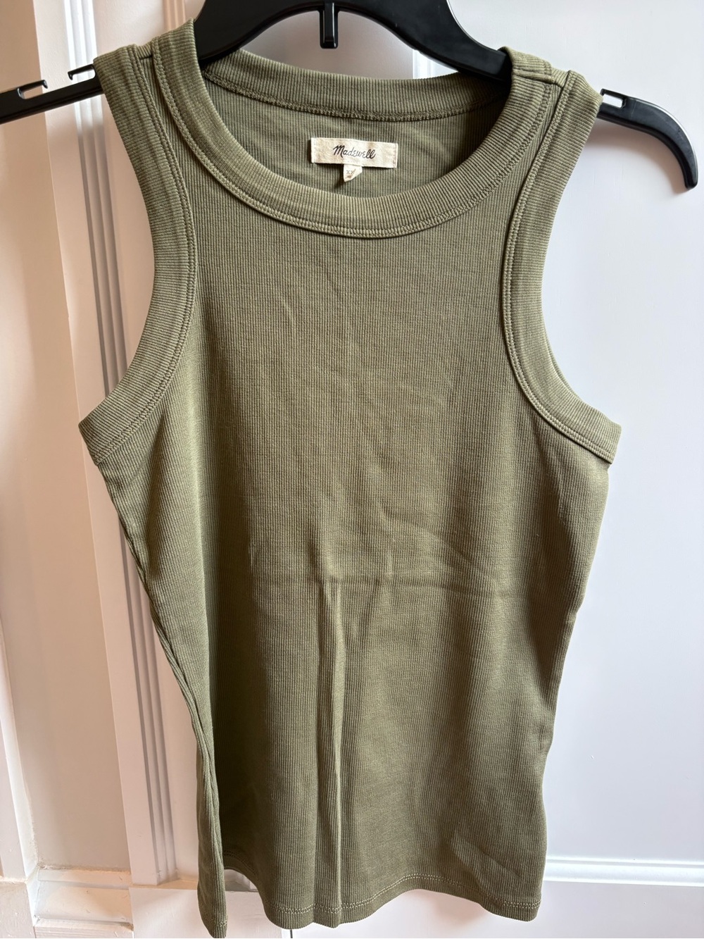 Madewell Olive Green Ribbed Tank